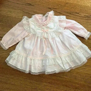 Vintage Alexis pinafore lace dress